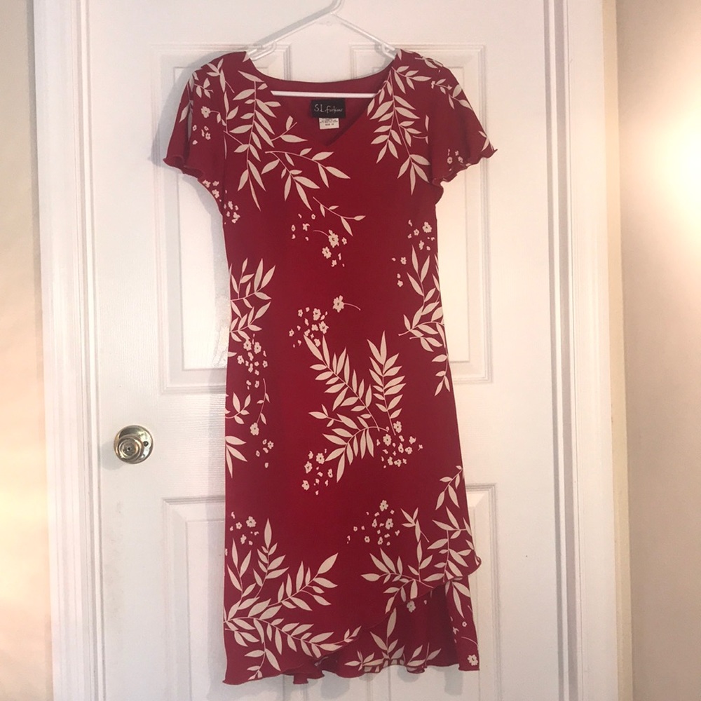 S.L. Fashions Red Dress